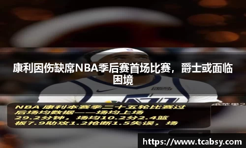康利因伤缺席NBA季后赛首场比赛，爵士或面临困境