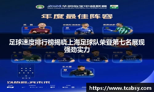 足球速度排行榜揭晓上海足球队荣登第七名展现强劲实力