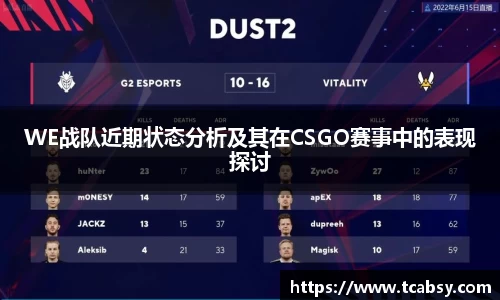 WE战队近期状态分析及其在CSGO赛事中的表现探讨